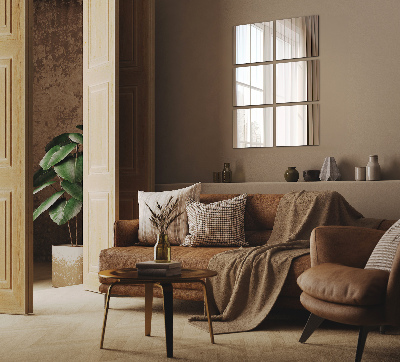 Square mirror tiles self-adhesive