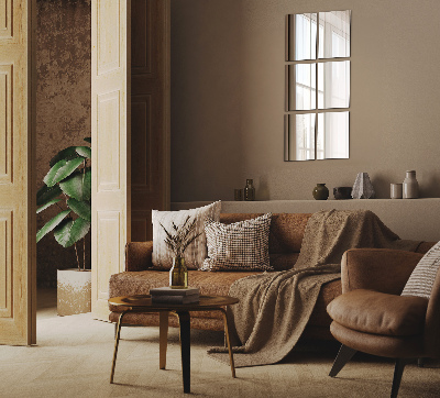 Rectangular mirror tiles self-adhesive