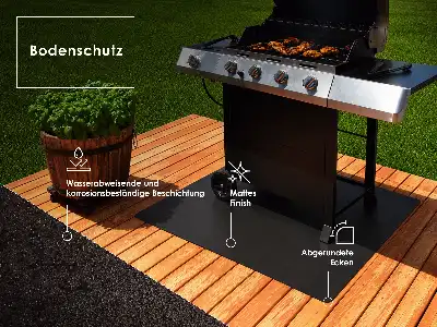 Grill pad for deck square 39x39 inch