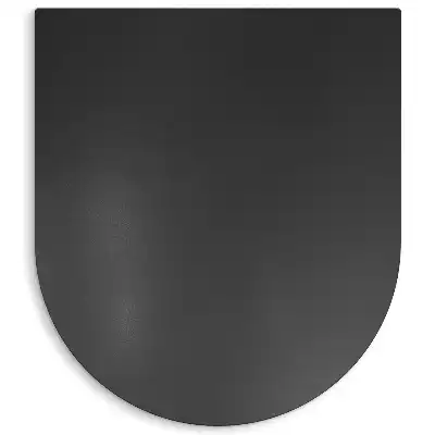 BBQ floor protector semi-oval mat measuring 31x27 in (80x70 cm)