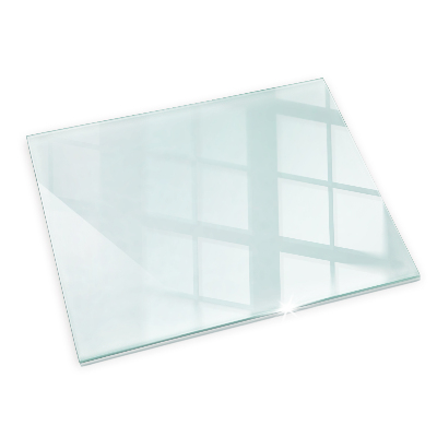 Glass hearth for log burner transparent