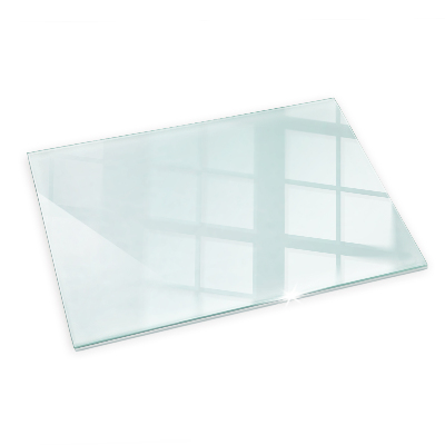 Glass hearth for log burner transparent