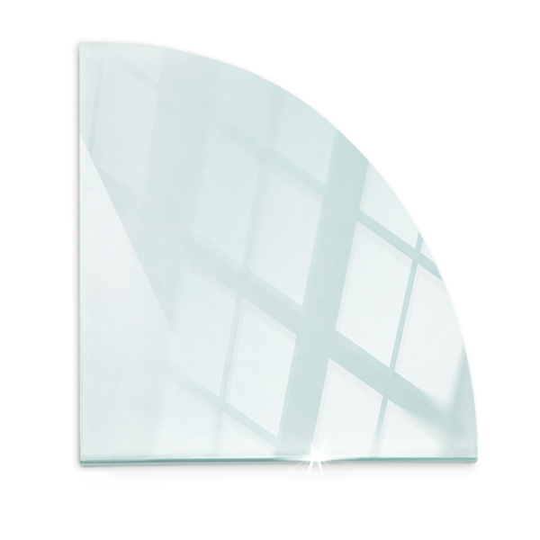 Glass hearth for wood stove transparent