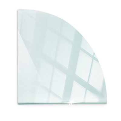 Glass hearth for wood stove transparent
