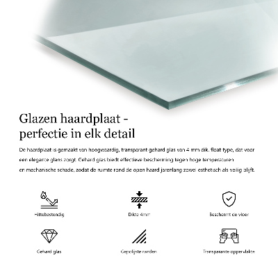 Glass hearth for log burner hexagonal transparent