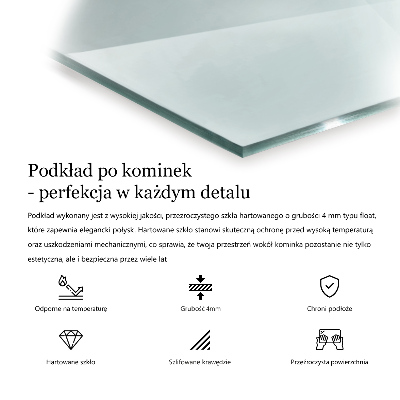 Glass hearth for log burner hexagonal transparent