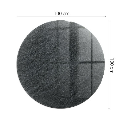 Glass fire hearth round Natural stone texture