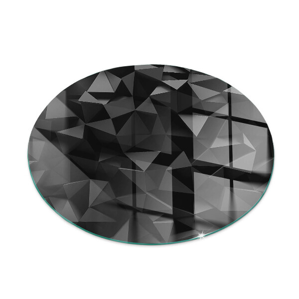 Glass fire hearth round Three-dimensional geometry