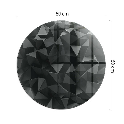 Glass fire hearth round Three-dimensional geometry