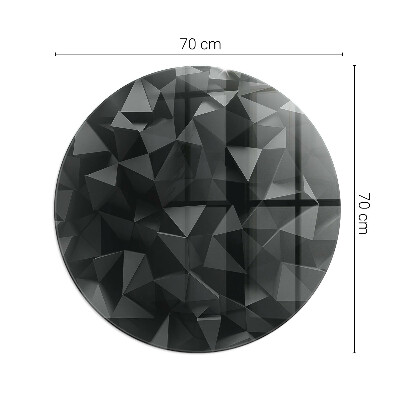 Glass fire hearth round Three-dimensional geometry