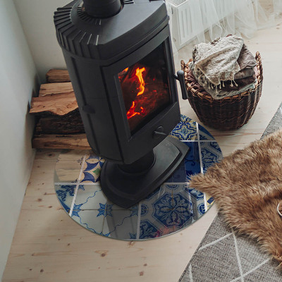 Glass fire hearth round Ceramic Tile Patterns