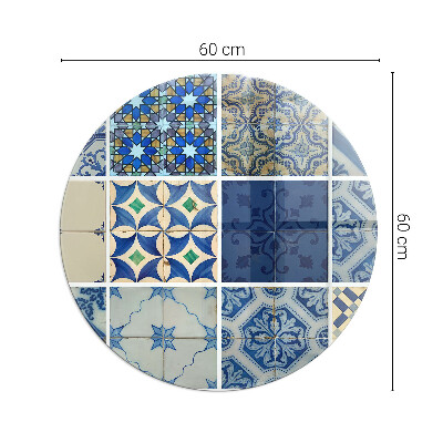 Glass fire hearth round Ceramic Tile Patterns
