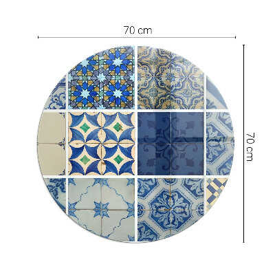Glass fire hearth round Ceramic Tile Patterns