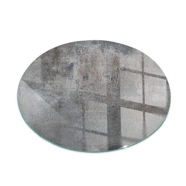 Glass hearth for stove round Raw Surface Texture