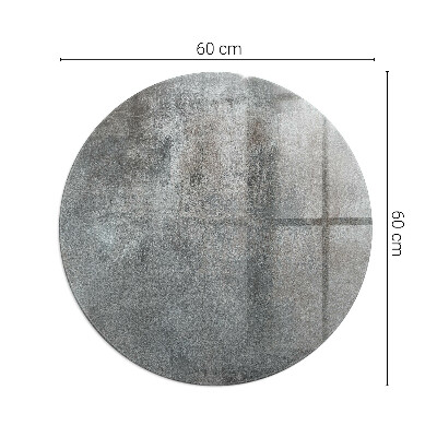 Glass hearth for stove round Raw Surface Texture