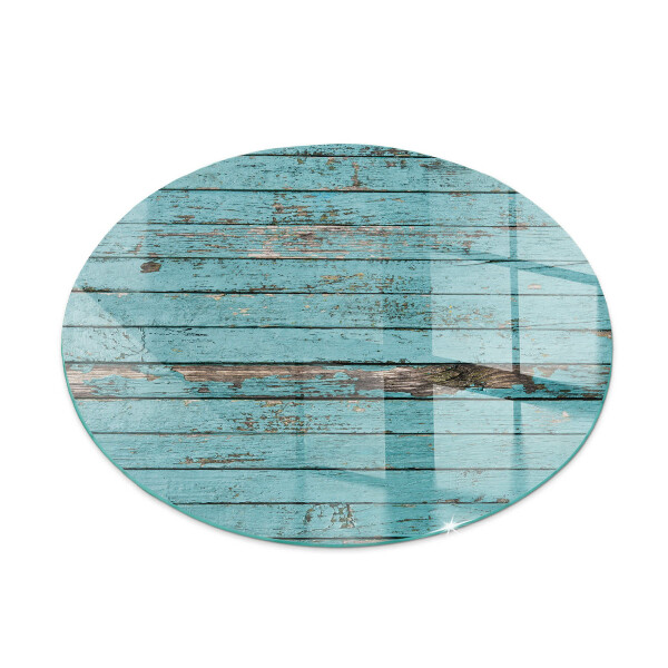 Glass hearth for stove round Rustic style boards