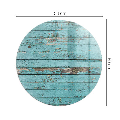 Glass hearth for stove round Rustic style boards