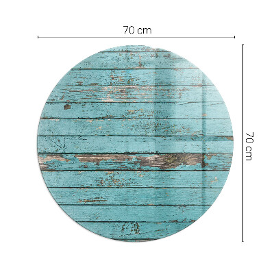 Glass hearth for stove round Rustic style boards
