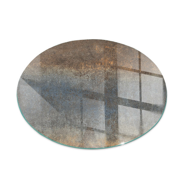 Glass fire hearth round Abstract texture pattern