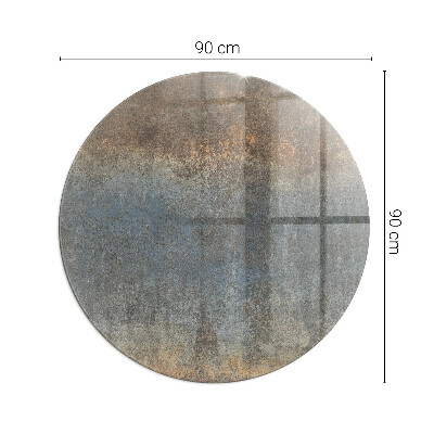 Glass fire hearth round Abstract texture pattern