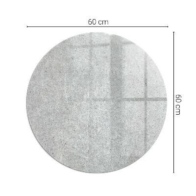 Glass hearth for stove round Raw concrete texture