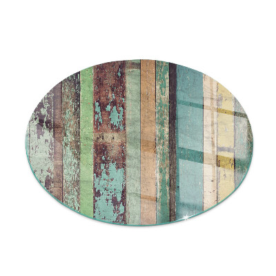 Glass hearth for stove round Boards in different shades