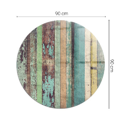 Glass hearth for stove round Boards in different shades