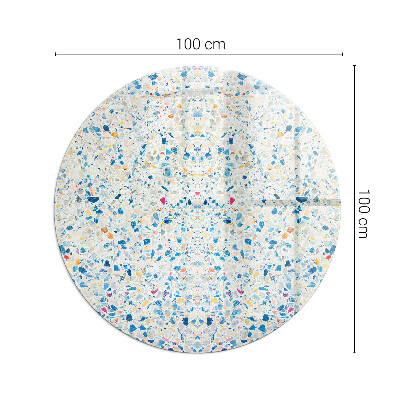 Glass fire hearth round Abstract texture pattern