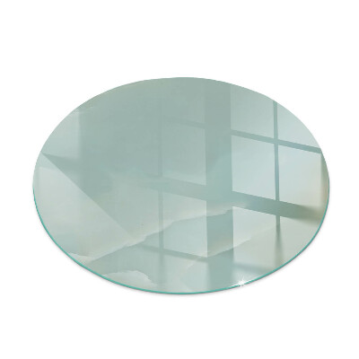 Glass fire hearth round Delicate marble pattern