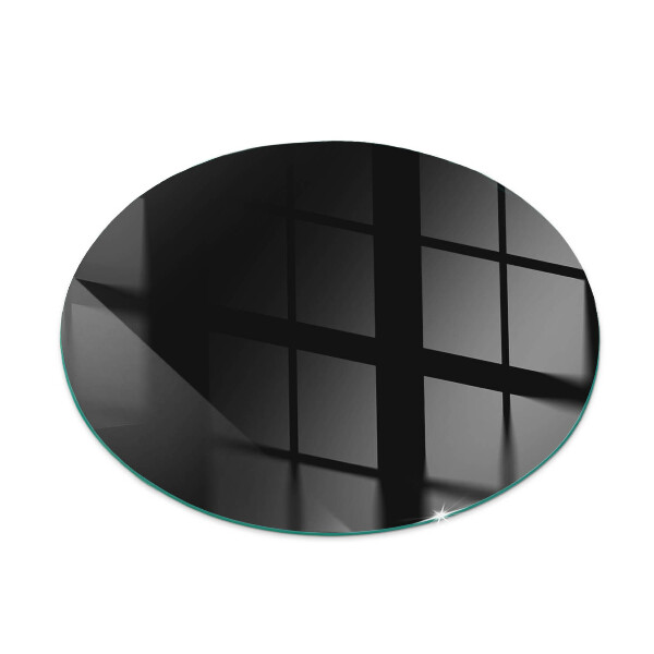 Glass hearth for stove round Color Dark Graphite