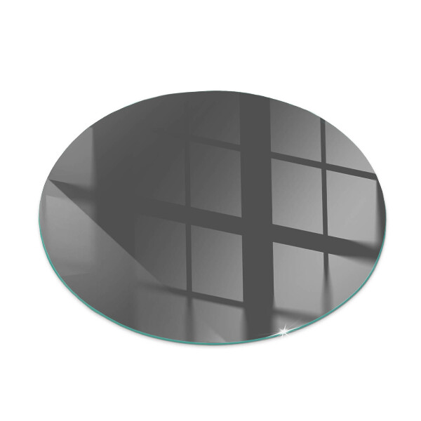 Glass hearth for stove round Color Gray-brown