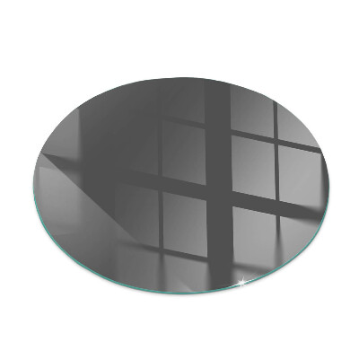 Glass hearth for stove round Color Gray-brown