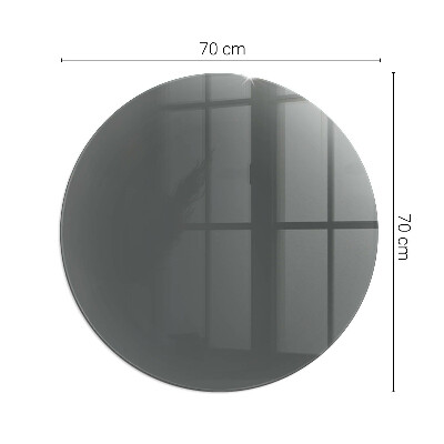 Glass hearth for stove round Color Gray-brown