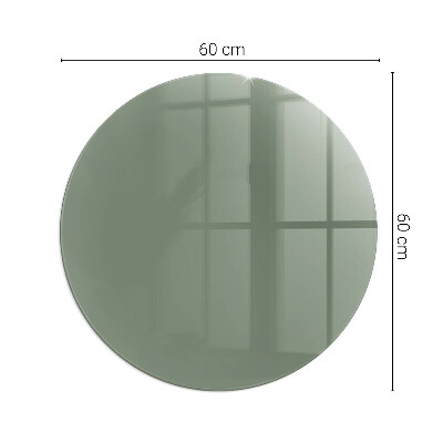 Glass fire hearth round Olive Color