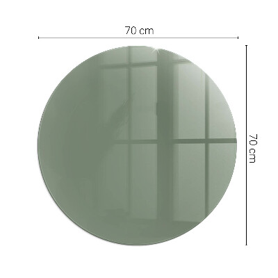 Glass fire hearth round Olive Color