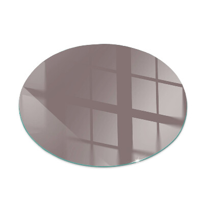Glass hearth for stove round Color Beige