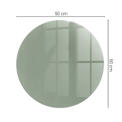 Glass hearth for stove round Color gray-green