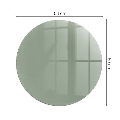Glass hearth for stove round Color gray-green