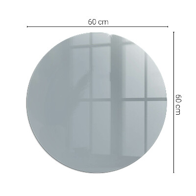 Glass hearth for stove round Color Gray