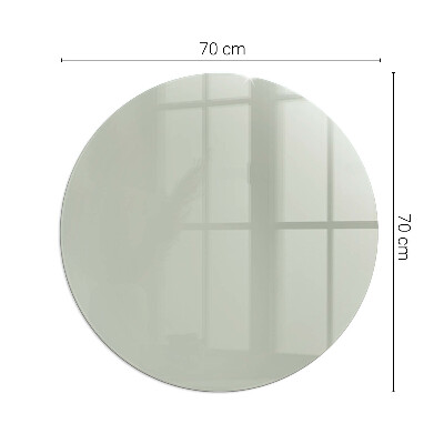 Glass fire hearth round Color Gray-green