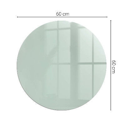 Glass hearth for stove round Color Light Green