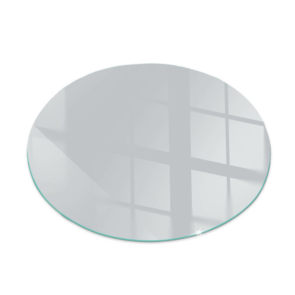 Glass fire hearth round Color Gray