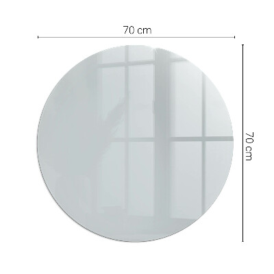 Glass fire hearth round Color Gray