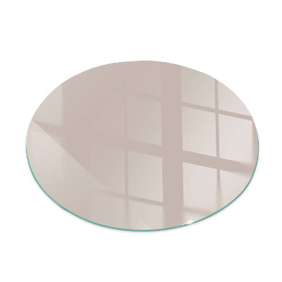 Glass fire hearth round Color Light Brown