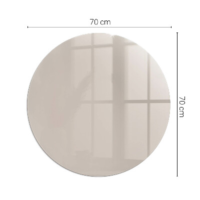 Glass fire hearth round Color Light Brown