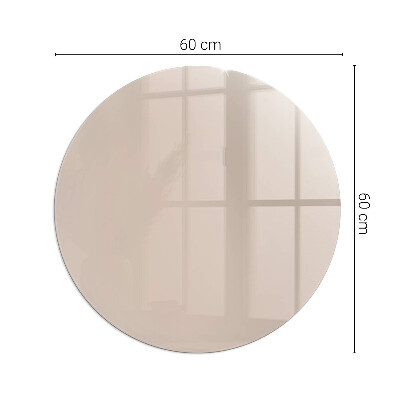 Glass hearth for stove round Color Light Brown
