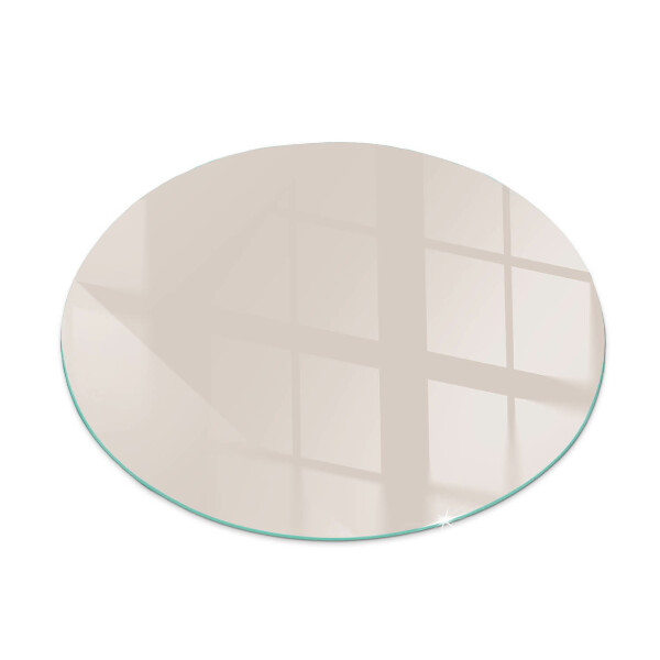Glass hearth for stove round Color Pale Pink