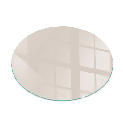 Glass hearth for stove round Color Pale Pink