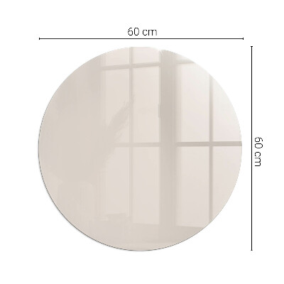 Glass hearth for stove round Color Pale Pink