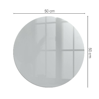 Glass fire hearth round Color Light gray